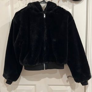 Black Faux Topshop Jacket